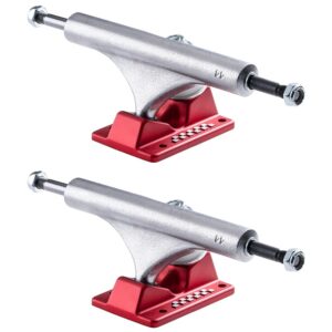 Ace Classic Raw Red Polished Skateboard Trucks Set 44 / 8,25"