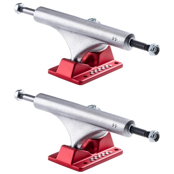 Ace Classic Raw Red Polished Skateboard Trucks Set 44 / 8,25"
