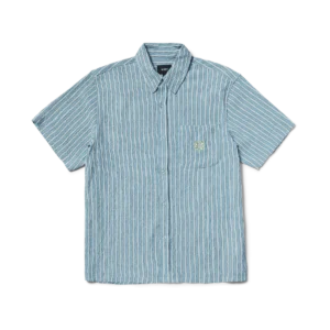 HUF Apollo S/S Striped Shirt - Pool Blue