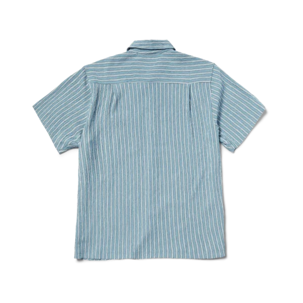 HUF Apollo S/S Striped Shirt - Pool Blue