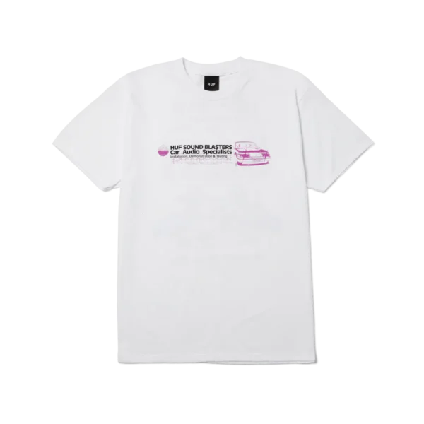 HUF BASS POWER T-SHIRT - WHITE