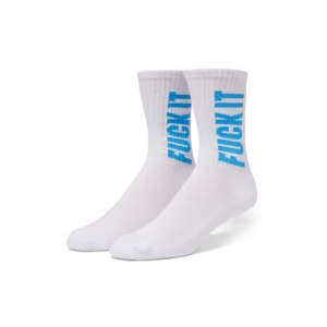HUF SIDEWINDER CREW SOCK - WHITE ONE SIZE