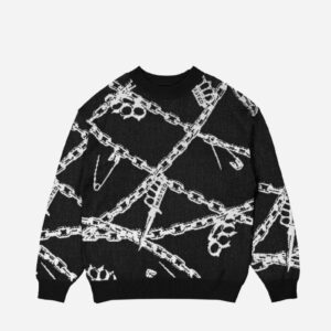 WASTED PARIS KNUCKLES SWEATER BALCK