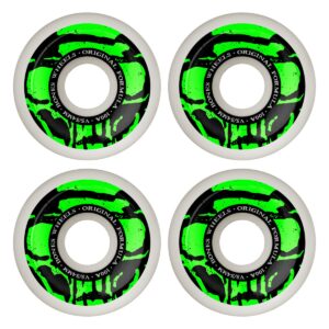 BONES WHEELS 100'S ORIGINAL MUMMY SKULLS V5 SIDECUT 100A 54MM (white-green)