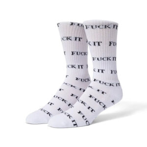 HUF Fuck It Sock (White)
