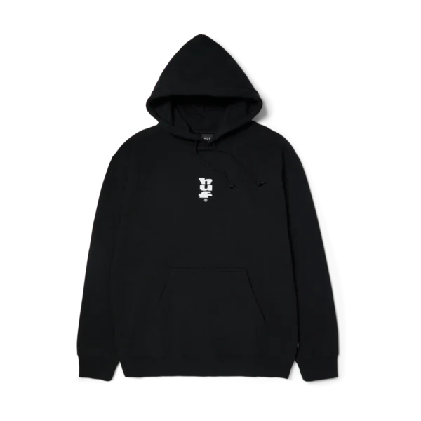 HUF SET MEGABLAST PULLOVER HOODIE (BLACK)