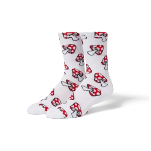 HUF Shrooms Sock (White)