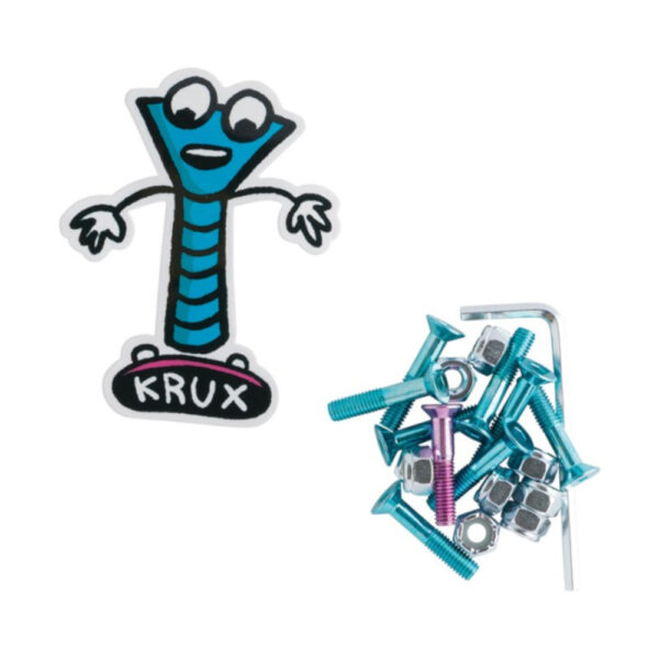 Krux Krome Phillips Hardware in Blue w Pink 1''