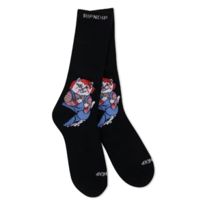 RIPNDIP CHILDS PLAY NERM SOCKS OS (BLACK)