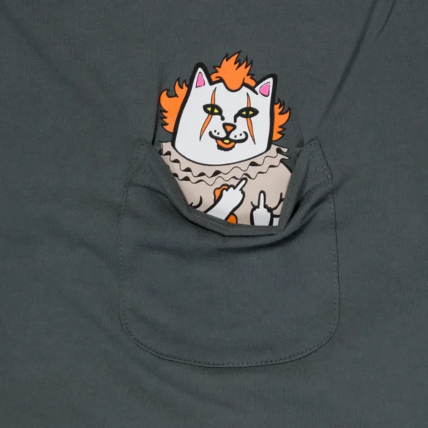 RIPNDIP IT'S NERM POCKET TEE (CHARCOAL)