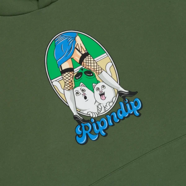 RIPNDIP NERMAL FEST HOODIE (LIGHT OLIVE)