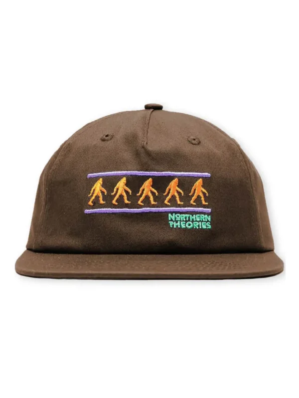 THEORIES Northern Theories Embroidered Snapback Hat (Brown)