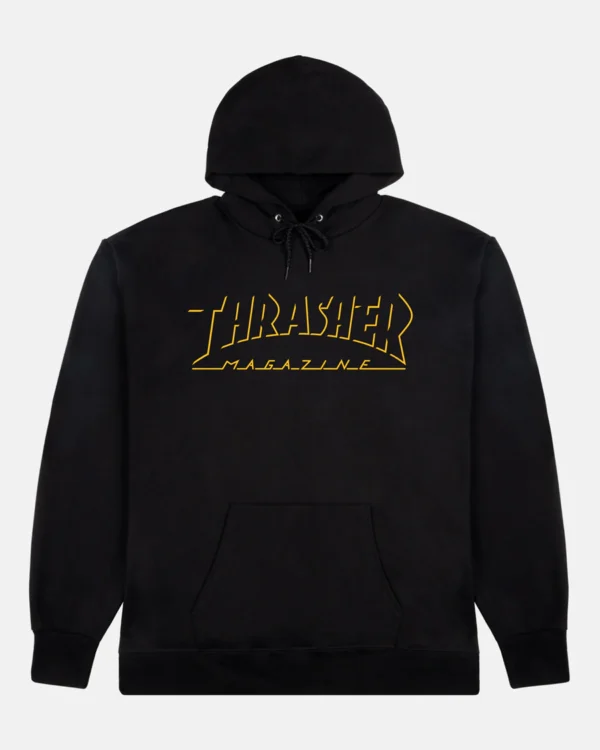 THRASHER ONE-LINER HOODIE BLACK