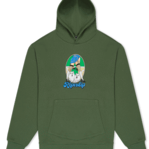 RIPNDIP NERMAL FEST HOODIE (LIGHT OLIVE)