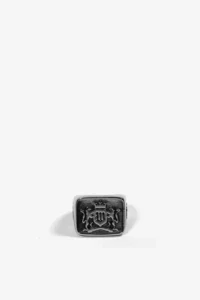 WASTED PARIS CREST SIGNET RING (Silver)