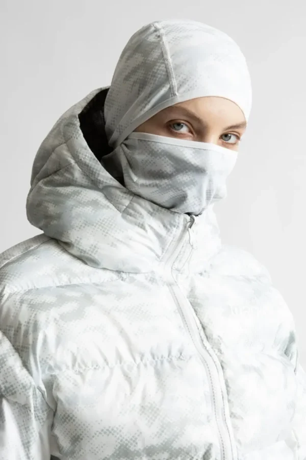 WASTED WASTED DIGICAMO REVERSIBLE PUFFER (CAMO WHITE / BLACK )