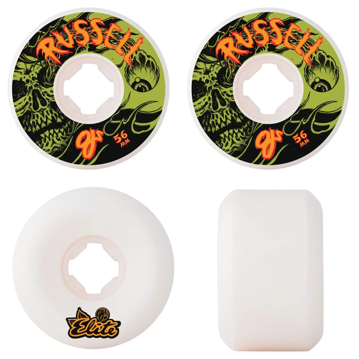 OJ WHEELS CHRIS RUSSELL OPTIC NIGHTMARE ELITE HARDLINE 56MM 99A