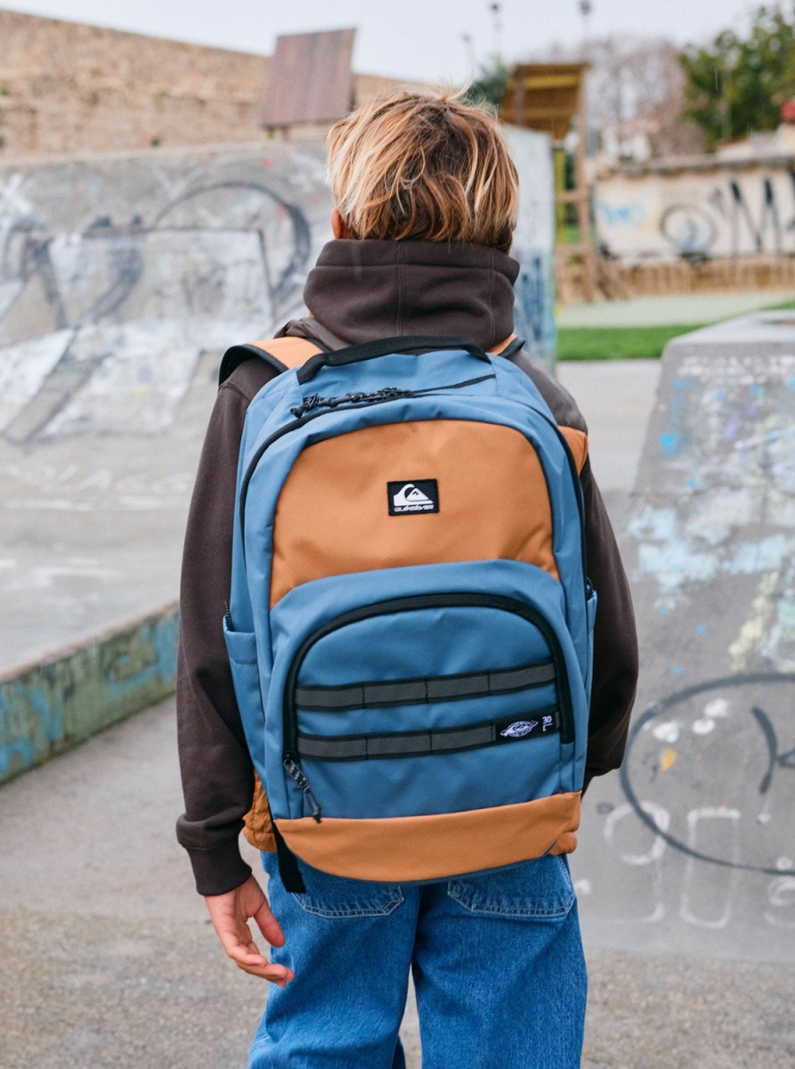 QUIKSILVER BACKPACK 30L Schoolie 3.0 (Almond/China Blue)