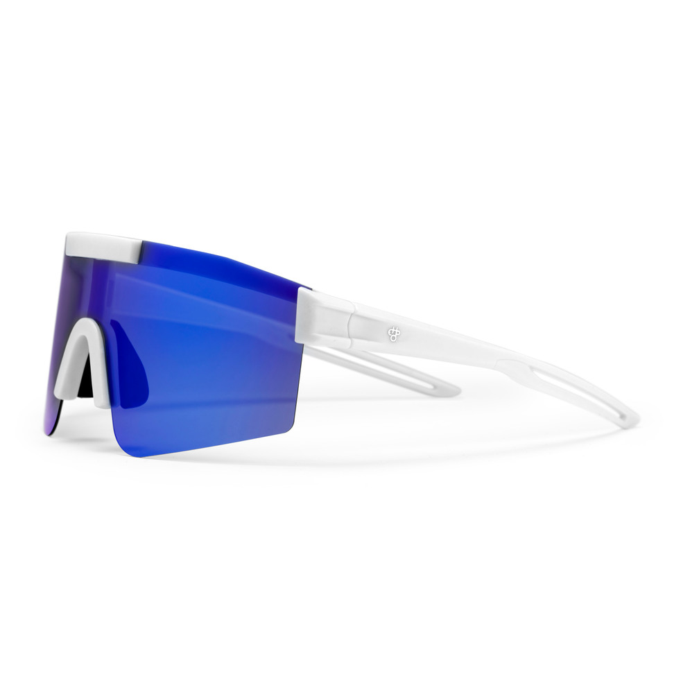 CHPO BRAND SUNGLASSES LUCA (WHITE/BLUE MIRROR)