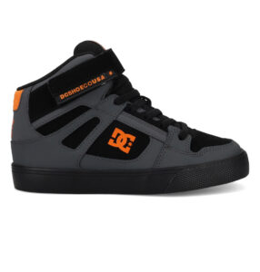 DC SHOES MANTECA PURE HI TOP KIDS (GREY/BLACK/ORANGE)