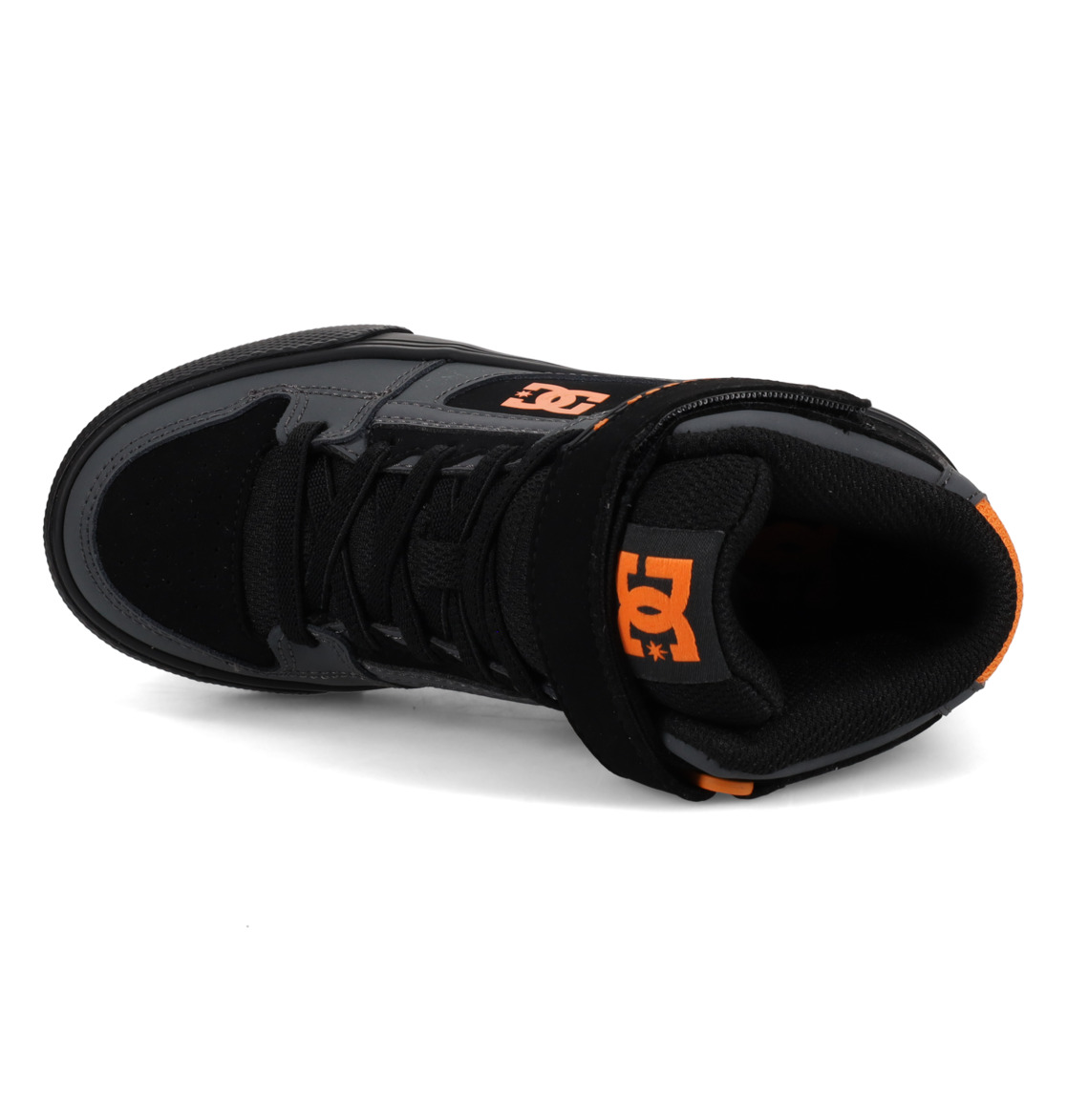 DC SHOES MANTECA PURE HI TOP KIDS (GREY/BLACK/ORANGE)