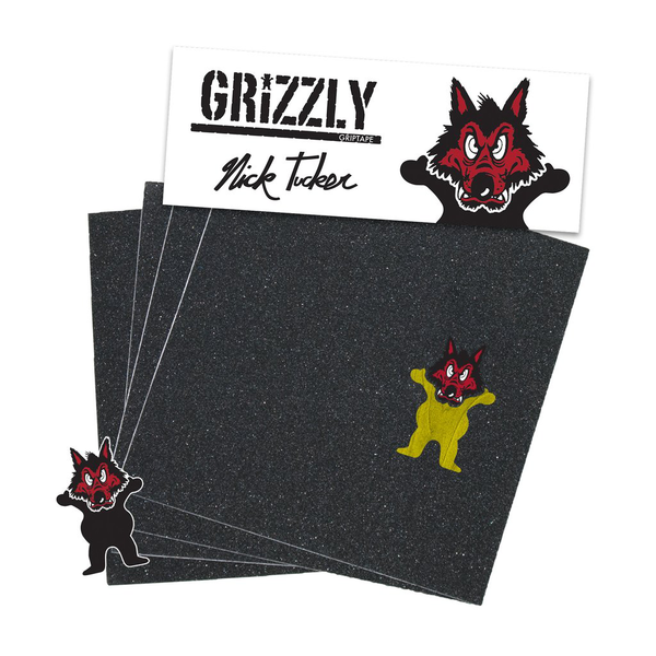 GRIZZLY GRIP PLAQUE PRO NICK TUCKER WOLF PACK 9" X 33"