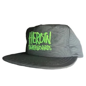 HEROIN Script Nylon Snapback (Black/Green)