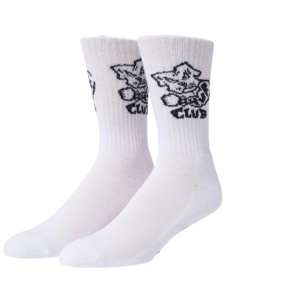 HUF Club Crew Sock (White)