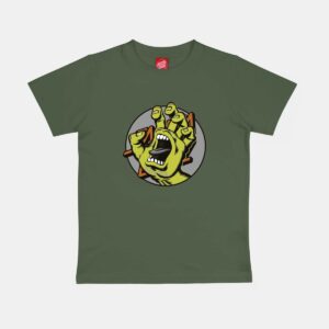 Santa Cruz HAND DOT FRONT T-SHIRT KIDS (DARK MOSS)