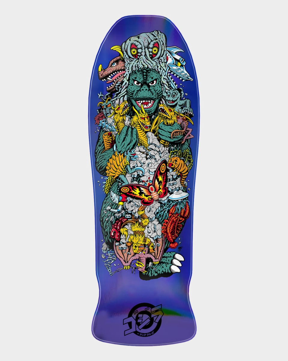 Santa Cruz x Godzilla Kaiju Roskopp Skateboard Deck 10.125" x 30.2"