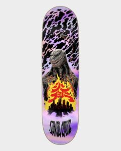 Santa Cruz X Godzilla Shin Knox Firepit Skateboard Deck 8.5" x 32.2"