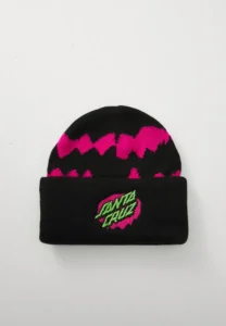 Santa Cruz Youth Beanie Youth Slime Stripe Beanie Black Slime Stripe