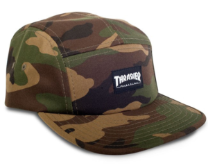 THRASHER CAP 5 PANEL CAMO